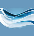 abstract blue white curve wave overlap geometric vector image