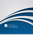 abstract blue wave background vector image