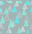 seamless pattern hand drawn doodle sketch vector image vector image