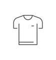 t-shirt or tee-shirt line icon vector image vector image