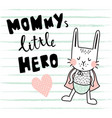 hero bunny vector image