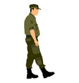 army soldier with on duty vector image vector image