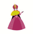 person in venetian carnival costume mask vector image
