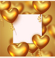valentines day romantic background or wedding vector image