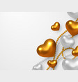 valentines day wedding decorative love concept vector image