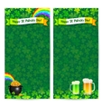 green patricks day flyer templates vector image