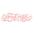 merry christmas 2018 calligraphy inscription vector image
