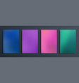 set abstract gradient blurred background vector image