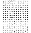 set of horses silhouettes vector image