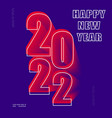 2022 happy new creative concept vector image