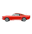 nursery retro car drawing muscle vector image