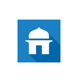 simple mosque icon islamic design vector image