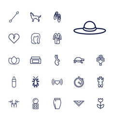 22 beautiful icons Royalty Free Vector Image - VectorStock