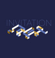 gold and sea blue luxury geometric maze pattern vector image