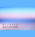 horizontal wide blue pink sky blurred background vector image vector image