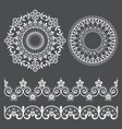 mandala lace pattern and seamless design vector image