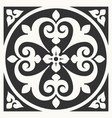 portuguese floor ceramic tiles azulejo design vector image vector image