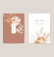 wedding dried lunaria orchid pampas grass floral vector image vector image
