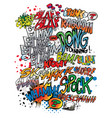 comic book words vector image