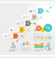 business timeline elements template vector image vector image