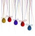 easter eggs vector image vector image
