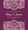 wedding invitation template vector image