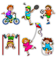 active kids vector image