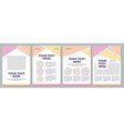 company statistic brochure template vector image vector image