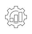 productivity outline icon vector image vector image
