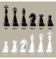 chess icon set vector image