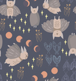 night creatures bats-converted vector image