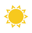 summer symbol sun modern icon sunny circle shape vector image vector image