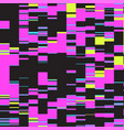 colorful glitch art background vector image