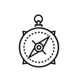 compass - line design single isolated icon vector image