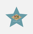 delaware usa star flag vector image vector image