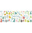 easter design element set vector image