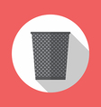 office trash recycle bin vector image vector image