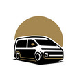 black and whte car silhouette image vector image