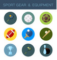 sport gear flat icon vector image