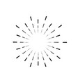 vintage sunburst light rays firework sparks vector image vector image