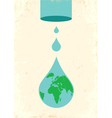 earht drop vector image vector image