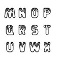 halloween font typography alphabet with drip vector image vector image