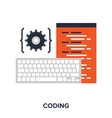 program coding vector image