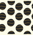 gold lines in black holes seamless background vector image vector image