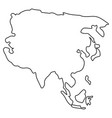 isolated map of asia vector image