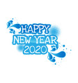 2020 colorful text isolated on white background vector image vector image