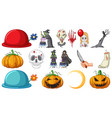halloween with scary monsters vector image