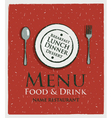 menu vector image