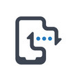 mobile update icon vector image vector image