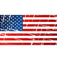tattered flag of united states america usa vector image